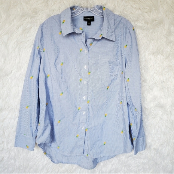 Lane Bryant Tops - Lane Bryant Pineapple Button Down 16